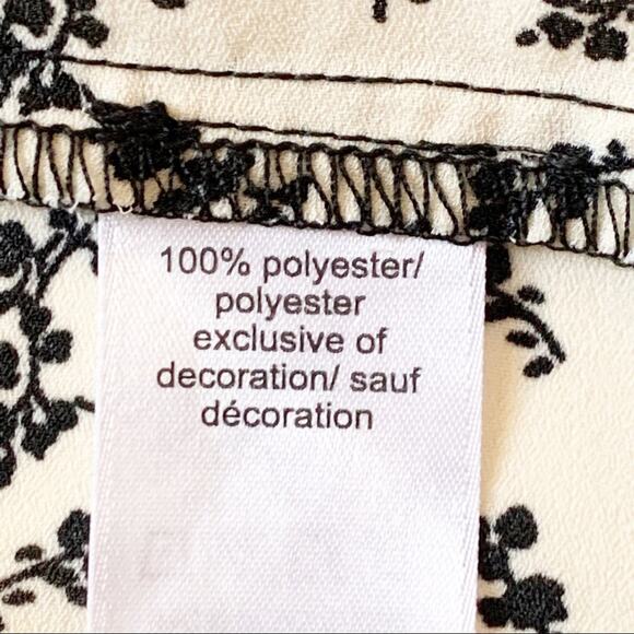 Maurices Kimono Top Open Front Mixed Print Black White Top Kimono Small Medium - Picture 10 of 16